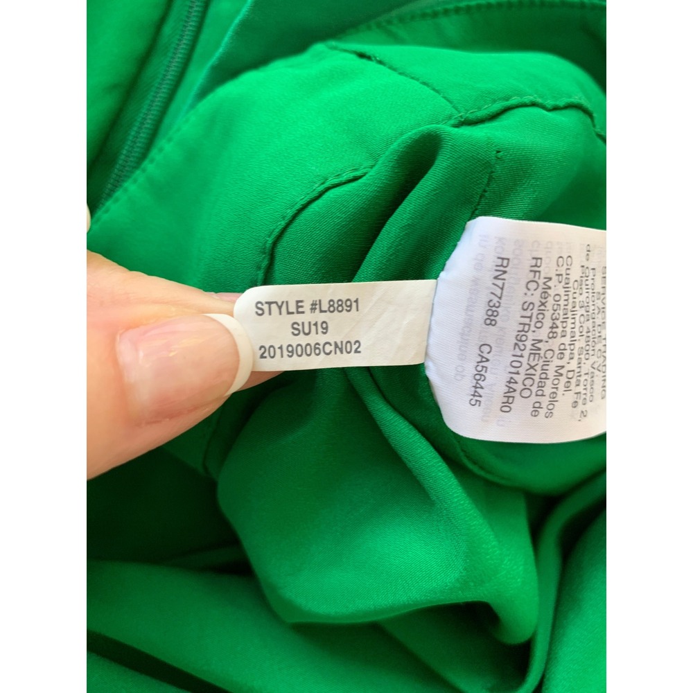 J Crew Pleated Kelly Green Skirt Sz 20 Lined Midi Preppy Classiccore Careerwear - Picture 10 of 11